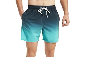 MADHERO Mens Swim Trunks Short Bathing Suit with Mesh Lining Swimming Shorts
