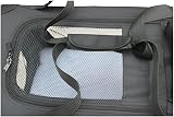 HugglePets Foldable Fabric Pet Crate Carrier Large 70 x 52cm Black view 4