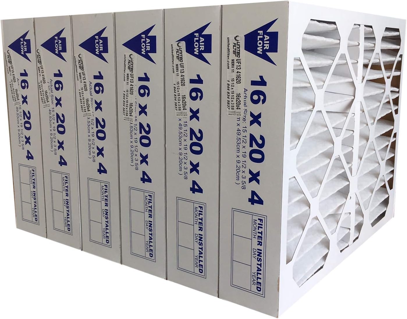 16x20x4 MERV 13 Furnace Filter Made in Canada Case of 6 Amazon.ca