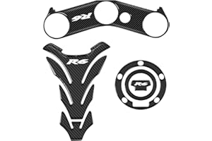 MFGZD MOTORCYCLE ACCESSORIES 3D Motorcycle Tank Pad Gas Tank Protector Compatible with Yamaha YZF-R6 R6 Anti Slip Tank Pad Stickers Gas Oil Fuel Tank Pad Protectors