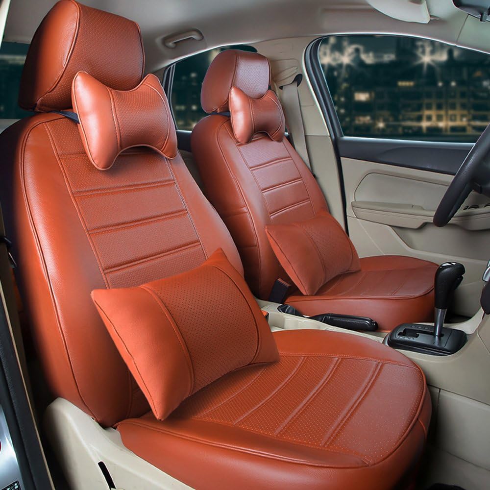 AutoDecorun Automobile Exact Fit Seat Covers PU Leather for