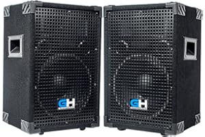 Grindhouse Speakers - GH10L-Pair - Pair of Passive 10 Inch 2-Way Loudspeaker Cabinet - 600 Watt each Full Range PA/DJ Band Live Sound Speaker