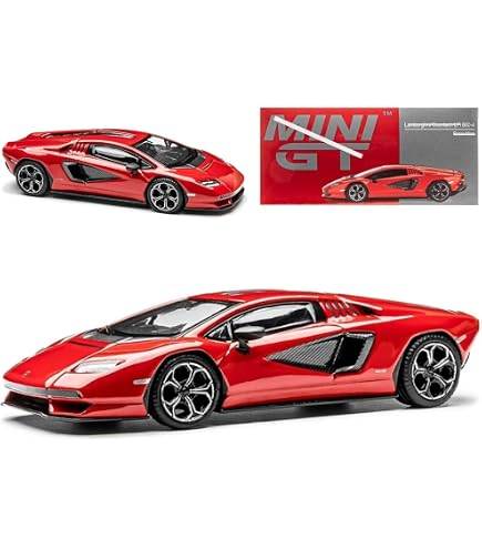 Modèle Réduit Mini GT 1:64 - Lamborghini Countach LPI 800-4 Viola 30th - Neuf Dans Sa Boîte