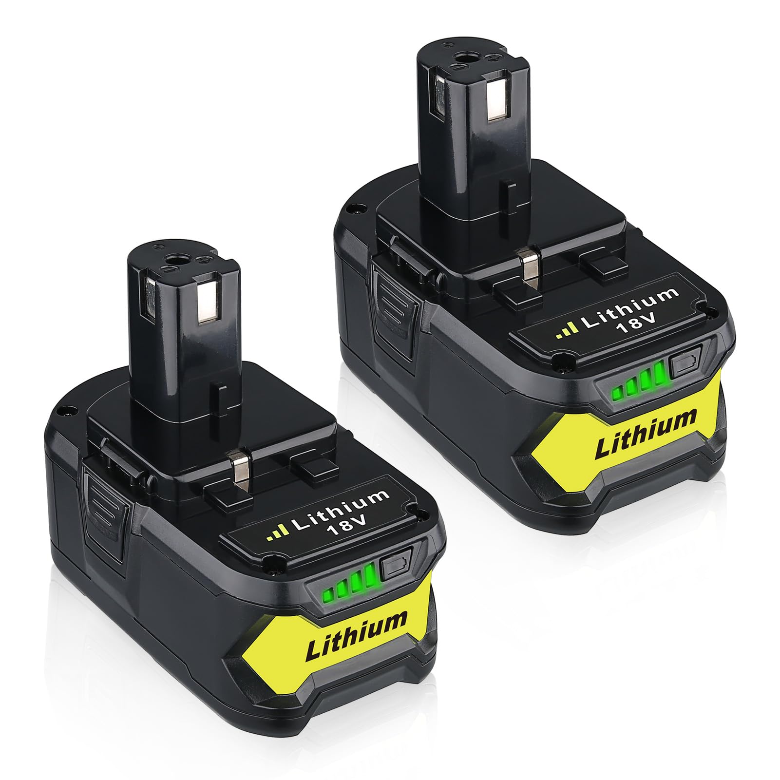Photo 1 of VINIDA 2Pack 18V 7.0Ah Replacement for Ryobi 18V Battery Lithium P104 P105 P102 P103 P107 P109 P108 Compatible with Ryobi Battery 18Volt Power Tools and Charger