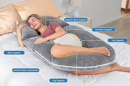 INSEN Pregnancy Pillows, Detachable Body Pillow for Sleeping, Nurse  Relax, Multi-Use Pregnancy Pillows for P