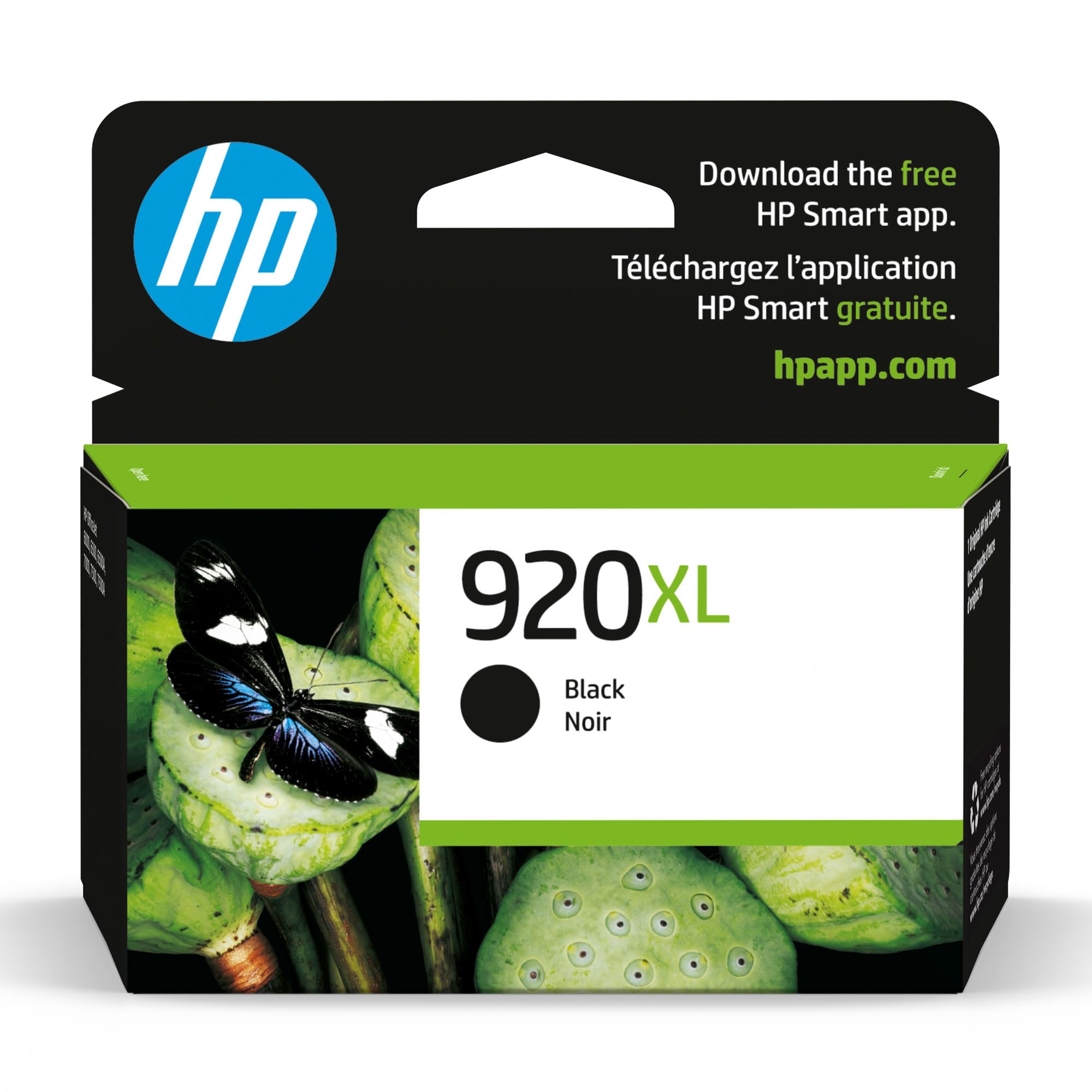 HP 920XL High Yield Black Original Ink Cartridge - 1 Each (CD975AN)