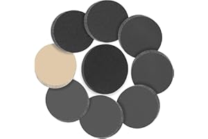 6 Inch Wet Dry Sanding Discs No-Hole Round Hook and Loop Sandpaper with 1Pcs Interface Pad 120 220 400 600 800 1000 1500 2000