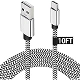 USB Type C Cable 10FT,Extra Long USB C Charging Cable for Samsung Galaxy S9,Durable Charger Cord for Nintendo Switch,Samsung Galaxy Note 8/S9+/S8+,LG V20/V30/G5/G6,Google Nexus 5X/Pixel 2 XL,Moto Z2