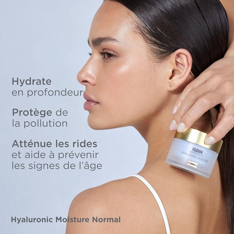 Isdinceutics Hyaluronic Moisture Normal to Dry Skin (50ml) | Crème Visage Hydratante à l'Acide Hyaluronique Pur | Peaux Normales et Sèches — photo 2 sur 8