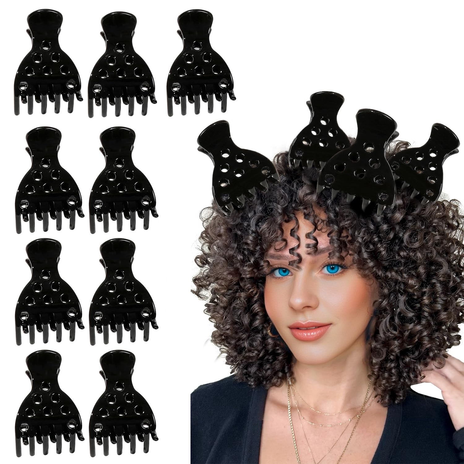 Photo 1 of 10 Hair Volume Clip?Root Clips for Curly Hair Volume and Claw Clips for Thick Hair, Root Lifter for Bounce Curl