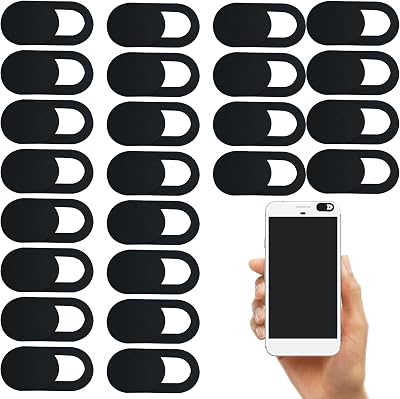 Himwein 25 Pcs Ultra Thin Camera Cover Slider for Laptop Phone Tablet Privacy