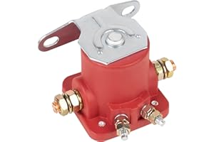 BlueStars 12V SW3 Starter Solenoid Relay Heavy Duty SS581T ALL76203 - Compatible with Ford 2000 3000 4000 1956-up Bronco/Mercury Evinrude Johnson Outboard/Tractor - Replaces B6AZ-11450-A C6AF F496