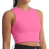 Women's Sports Bras Removable Padded Yoga Athletic Tank Tops Sleeveless Fitness Workout Crop Tops
