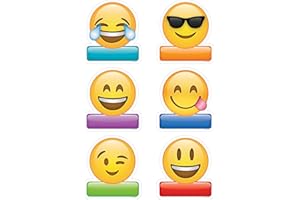 Creative Teaching Press Simply Emoji 6" Designer Cut-Outs (Accent for Calendars, Bulletin Boards and Classrooms, Learning Spaces and More) (8216)