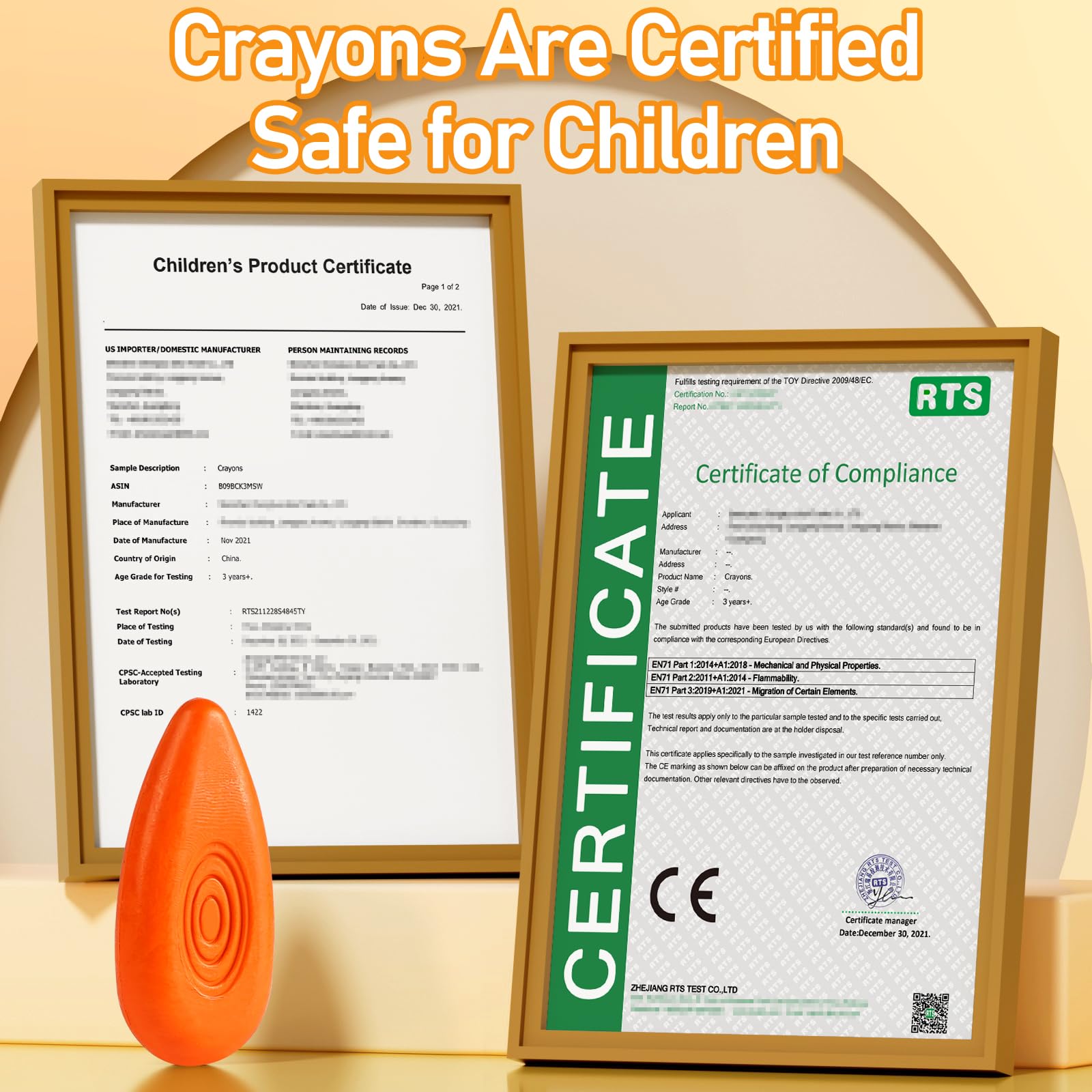 Four Candies Toddler Crayons 12 Count, Non Toxic Washable Crayons for Toddlers 1-3, Unbreakable Easy-Grip Water-Drop Shape for Little Hands, Toddler Coloring Art Gift