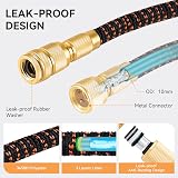 Yofidra 50FT Upgraded 3-Layer Latex Expandable Garden Hose 10 Function No-Kink view 2