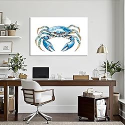 Crab Canvas Wall Art Sea Animal Marine Life Picture