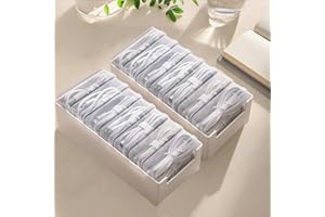 RayHenry 2 PCS Cable Organizer Box with 7 Clear Switch Case, Desktop Charger Cord Storage Organizer Box for Home Office Desk Accessories Wire Organization Stationery Supplies (white)