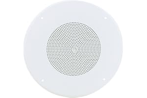 AtlasIED 8" Dual Cone in-Ceiling Speaker with 25V/70V 5-Watt Transformer and 62-8 Baffle