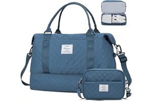 ONXTHIN Travel Weekender Bag for Women, Carry On Overnight Bag with Shoes Compartment & Trolley Sleeve,Personal Item Bag