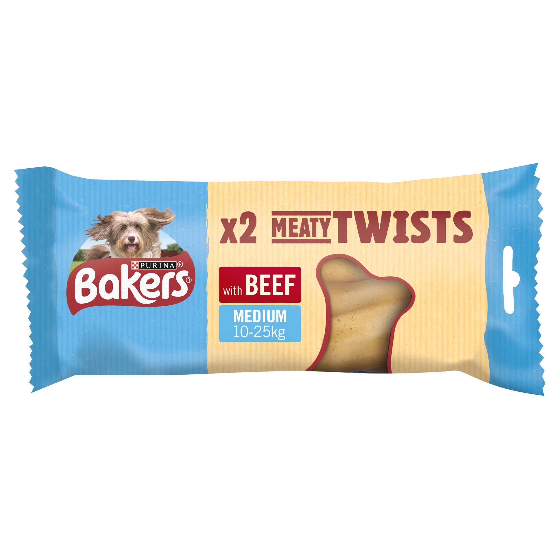 Bakers Meaty Twist Medium Dog Treats 180g - Case of 12 (2.16kg)