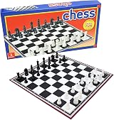 Navoys Classic Chess Table Top Game Foldable Board Instructions Included