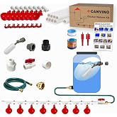 Automatic Chicken Waterer System, Complete PVC Pipeline Watering Kit | 45PCS Leak-proof Set with Chicken Cups, Float Valve &amp; Garden Hose, Ideal Chicken Coop Accessories, No Bucket Included