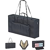 OUTDOORWEI Cornhole Carrying Case, Cornhole Bag Tote Fits 4' x 2' Regulation Size Board, Heavy duty 600D Waterproof Oxford Fabric, Large Pockets for Cornhole Outdoor Games,Only Bag.