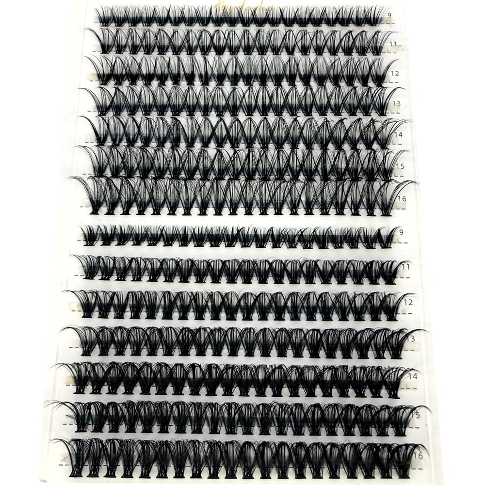 HBZGTLAD 30D/40D/50D/60D/80D Mink Eyelashes 280 Bundles Natural Eyelash extension 3D Russia Volume Individual Eyelash Cluster Makeup Tools Lashes (30D 40D-D Curl-0.07MM-MIX)