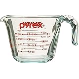 Pyrex Prepware 1-Cup Measuring Cup, Clear with Red Measurements
