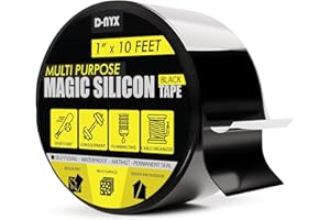 D-NYX Magic Self Fusion Grip Tape - Silicone Rubber Wrap for Pull Up Bars, Barbells, Dumbbells, Sports and Gym Equipment, and Tools, Baseball Bat Grip Tape