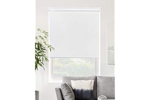 CHICOLOGY Roller Window Shades , Window Blinds , Window Shades for Home , Roller Shades , Window Treatments , Window Blinds Cordless , Door Blinds , Byssus White (Blackout), 31"W X 72"H