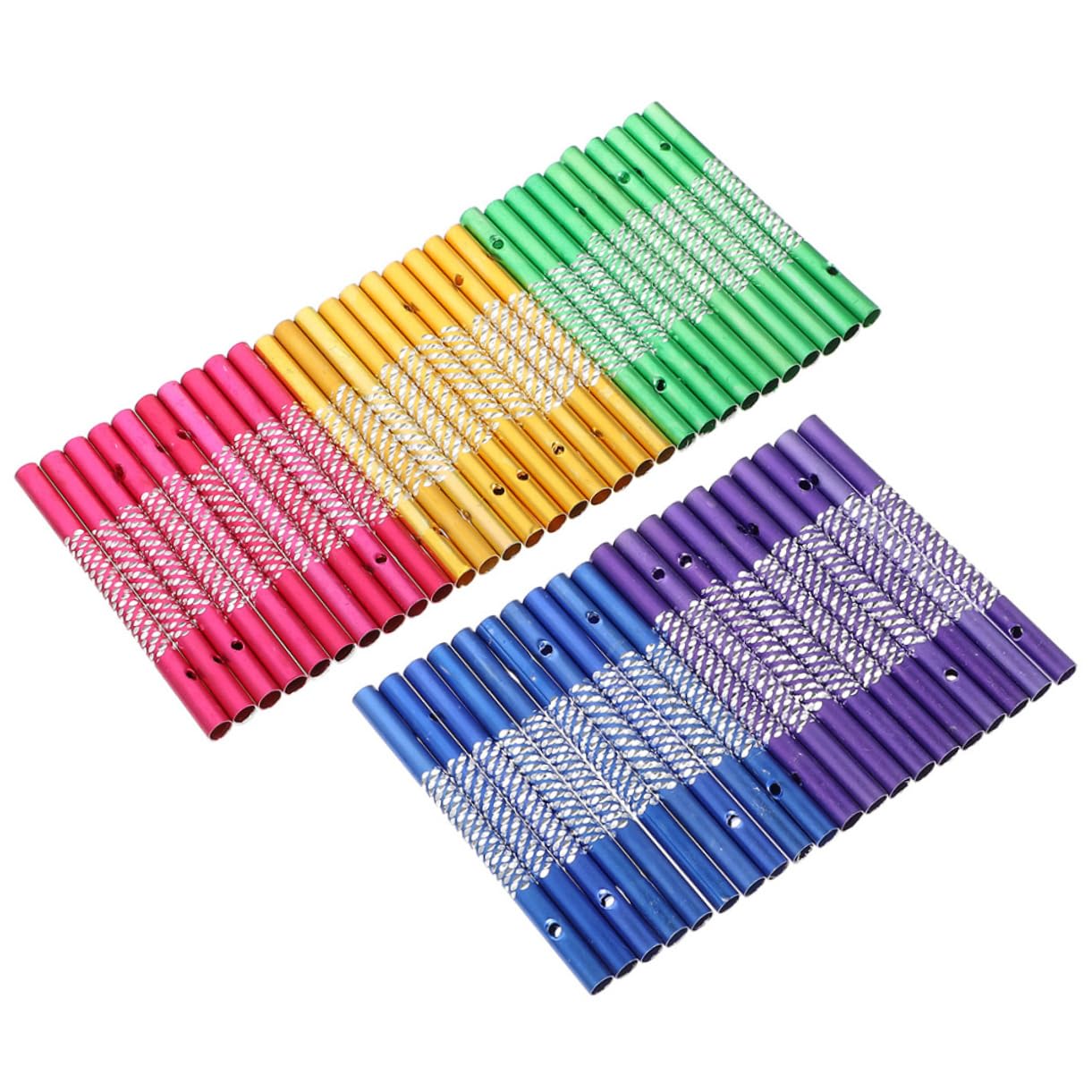 KITANDOVE 100pcs DIY Wind Chime Material Wind Chime Tubes Wind Bell Accessories DIY Plaything Wind Chime Aluminum Tubes Wind Chime Hanging Pendant DIY Tube Wind Chime Parts