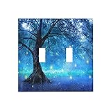 Spshian Light Switch Cover Fantasy Fairy Tree In
