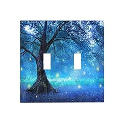 Spshian Light Switch Cover Fantasy Fairy Tree In