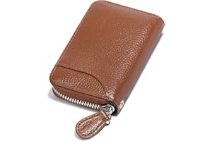 GADIEMKENSD Women Credit Card Holder RFID Blocking Wallet Zipper for Travel Mens Leather Accordion Wallets Insert Case Busine