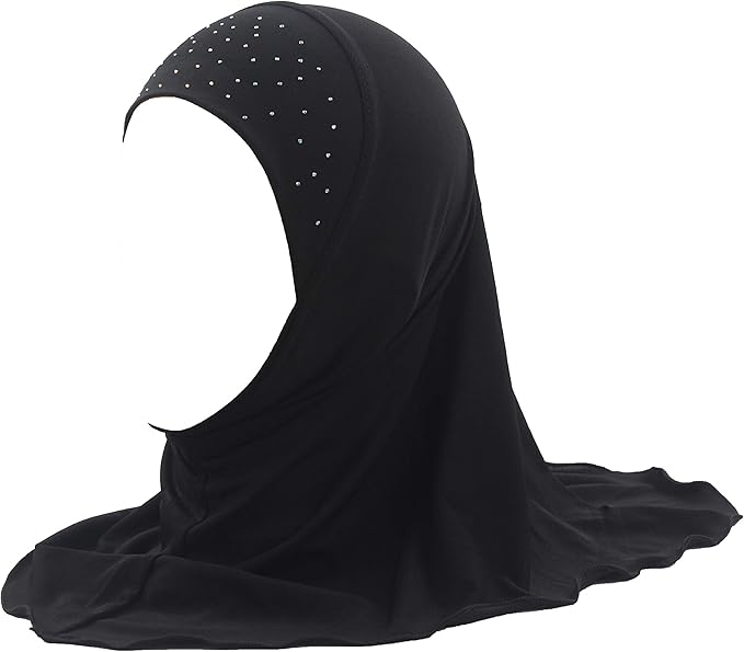 Girls Kids Muslim Hijab Islamic Scarf Shawls Simple Style About 45cm For 2 To 6 Years Old Girls Girls Kids Muslim Hijab Islamic Scarf Shawls Simple Style About 45cm For 2 To 6 Years Old Girls