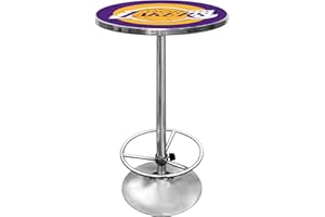 TRADEMARK GLOBAL NBA Los Angeles Lakers Chrome Pub Table
