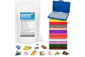 Carmel Orthodontic Relief Wax, Pack of 12 (Assorted Scented Box), Relief Wax for braces, dental appliances, damaged teeth, De