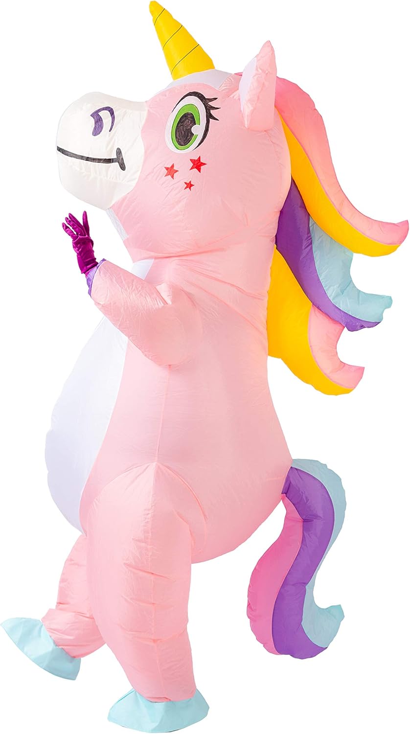 Spooktacular Creations Full Body Unicorn Inflatable Costume Adult (Pink): Clothing