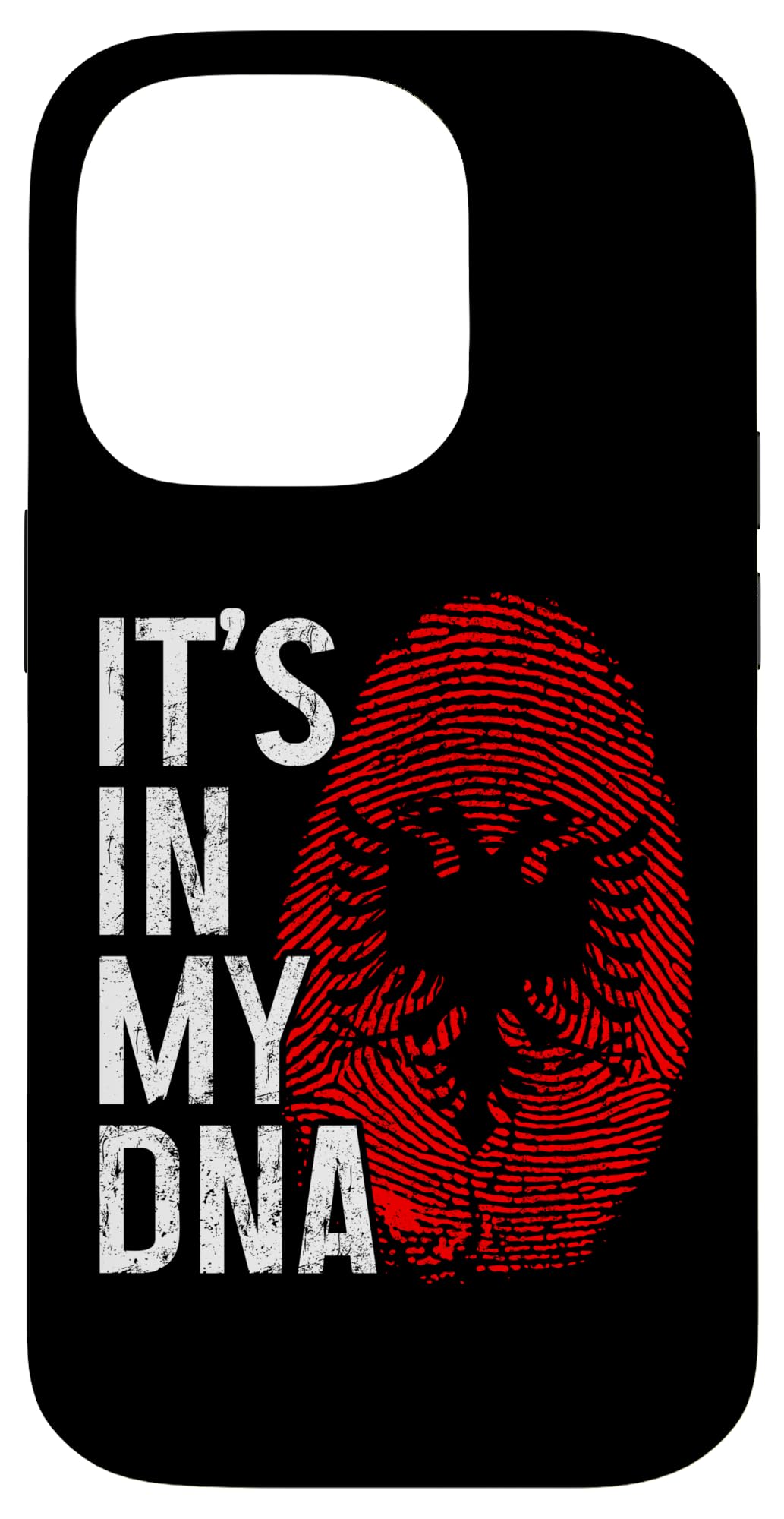 Albania It's In My DNA Albanian Flag Pride Roots Vintage Case for iPhone 14 Pro