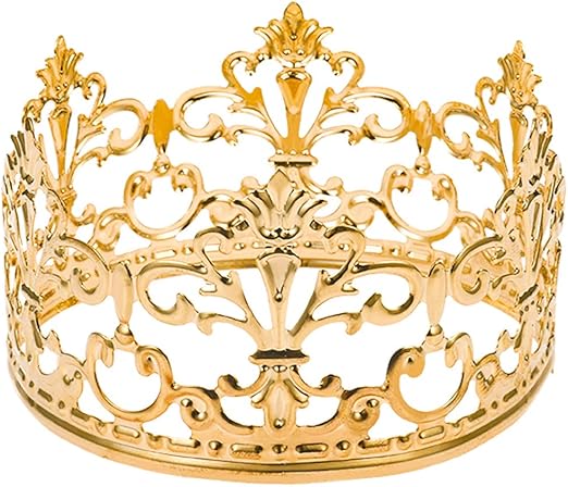 Amazon Com Little Vintage Crown Cake Topper Royal Themed Baby
