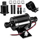 CarBole 4-7 PSI Electric Fuel Pump Low Pressure 12V, Inline Universal Diesel Gasoline Pump for Carburetors Trucks Boats Gener
