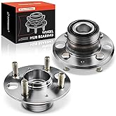 A-Premium 2 x Rear Wheel Bearing and Hub Assembly with 4-Lug Compatible with Honda Civic 1992-1995/1999-2000, Civic del Sol 1993-1997 & Acura Integra 1994-1997, with Rear Disc