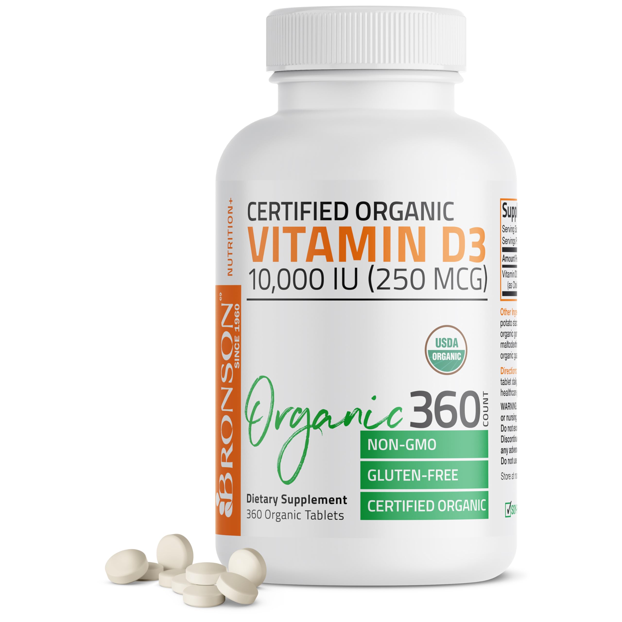 Certified Organic Vitamin D3 10,000 IU