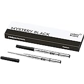 MONTBLANC Ballpoint Pen Refills (M) Mystery Black 116190 &ndash; Refill Cartridges with a Medium Tip for MONTBLANC Ball Pens &ndash; 2 x Black Ballpoint Refills