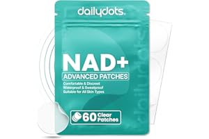 Daily Dots NAD+ Patches | Energy, Healthy Aging & Wellness Support | 12 Active Blends incl. Nicotinamide & CoQ10 | Time Relea