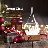 3DHOME Storm Glass Weather Bottle Weather Station with Thermometer Hygrometer view 5
