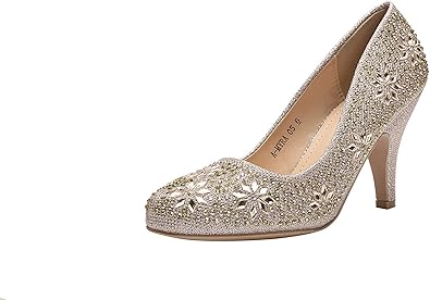 glitter evening shoes