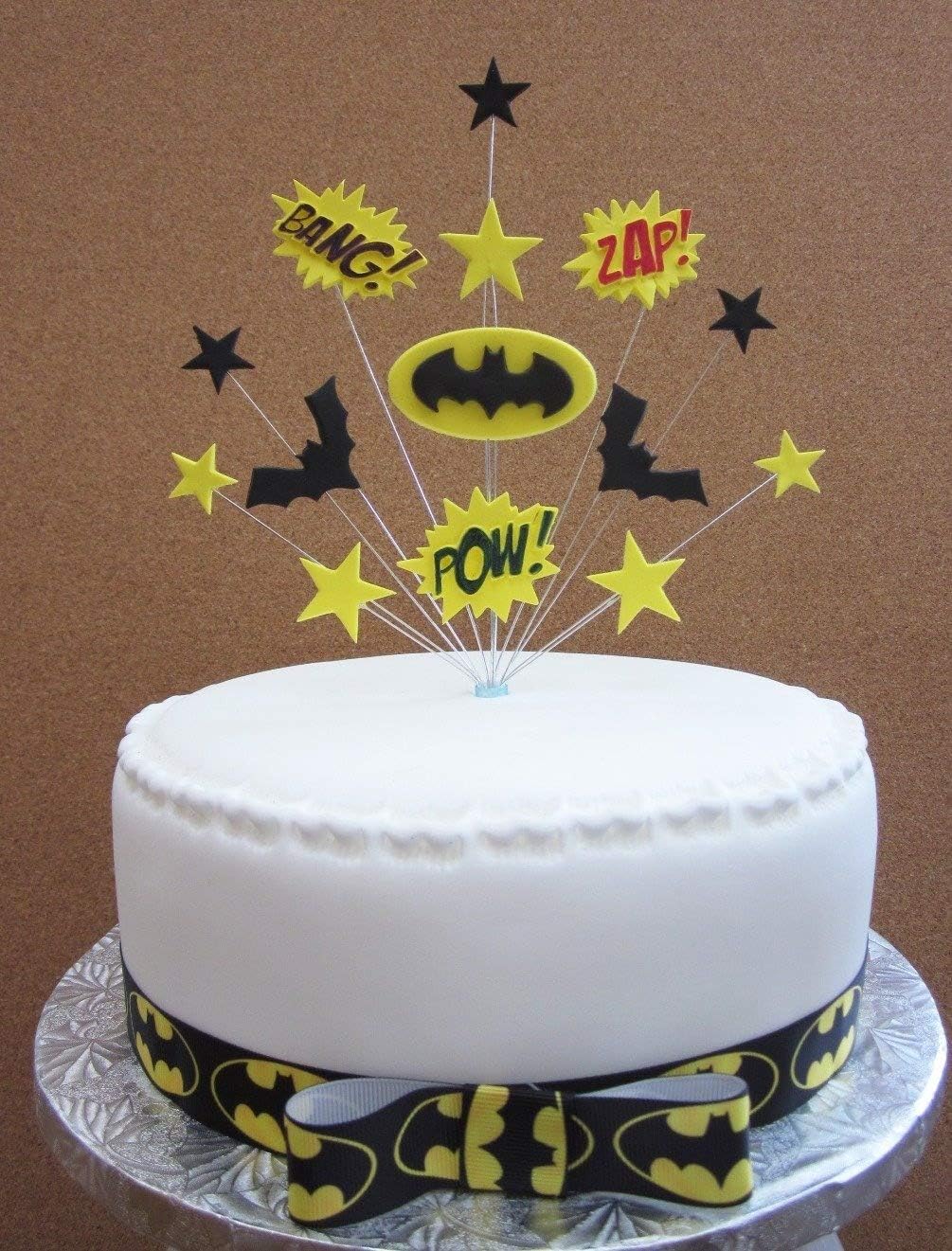 Batman Superhero Birthday Cake Topper Suitable For A 20cm Cake